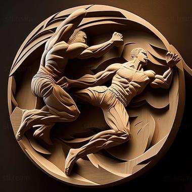 3D model Martial Arts Capoeira game (STL)